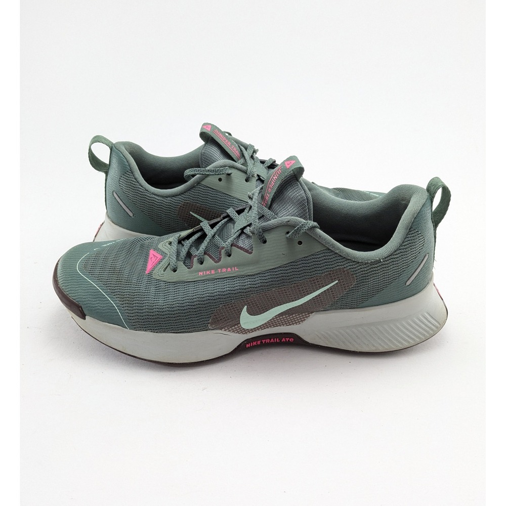 Mens Nike Trail 3 Green White Running Training Hiking Shoes FQ0904-302 Size 11.5